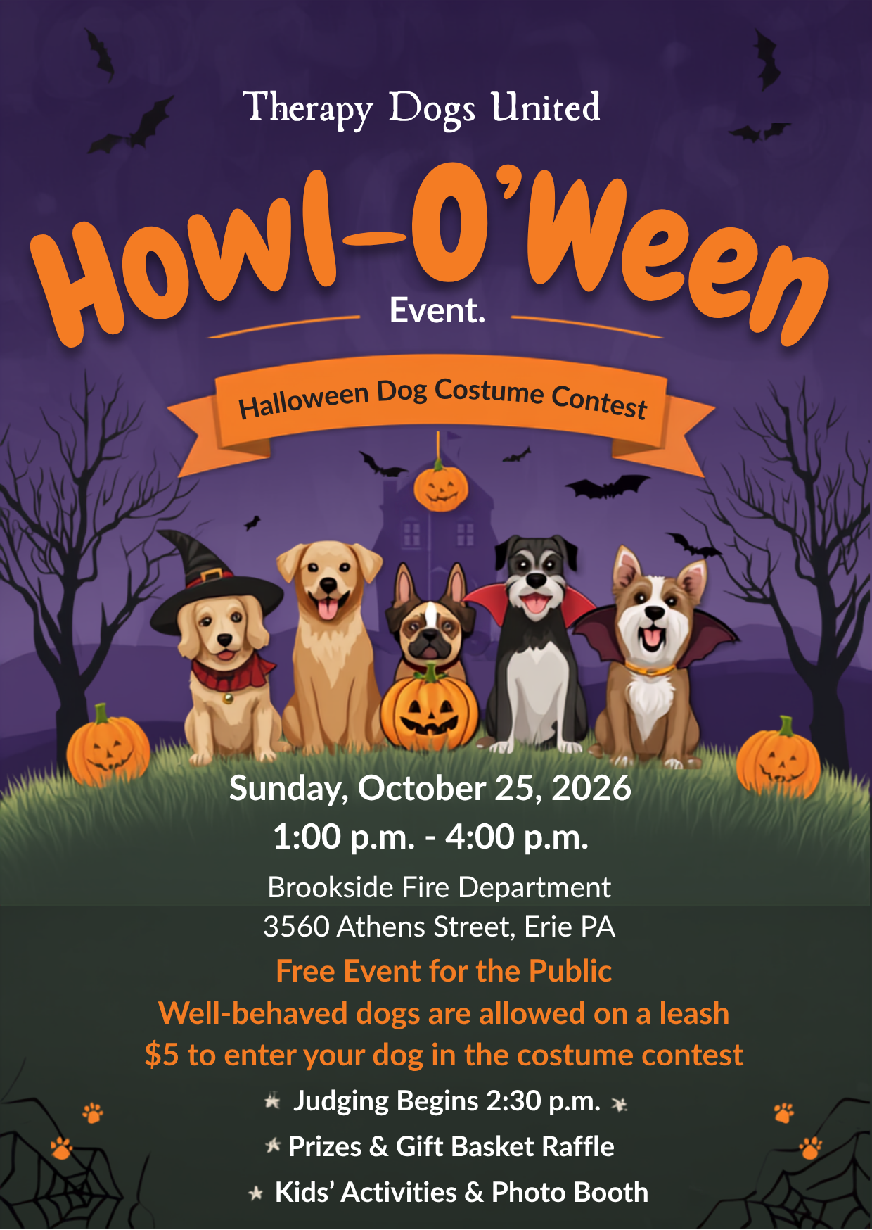 Whimsical Halloween Dog Event Invitation 1 v2